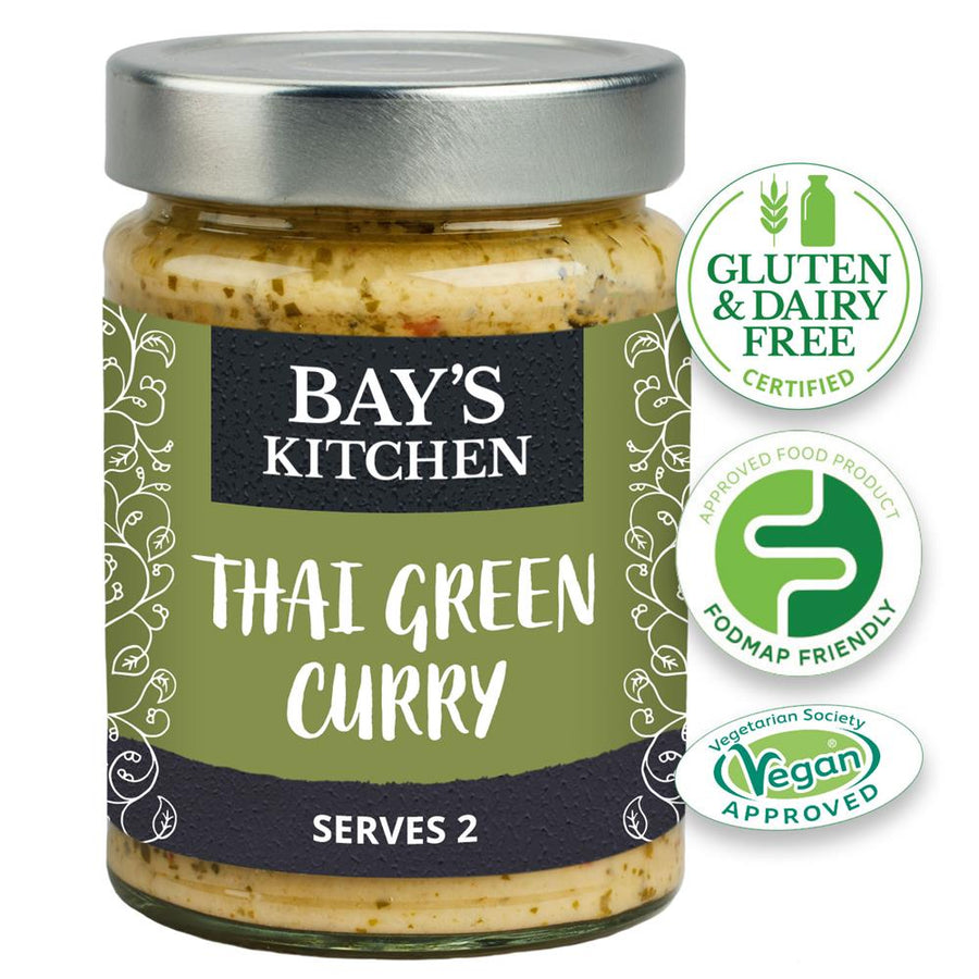 Bays Kitchen Low FODMAP Vegan Thai Green Curry Stir-in Sauce 260g - Pack of 2