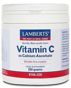 Lamberts Vitamin C as Calcium Ascorbate 250g