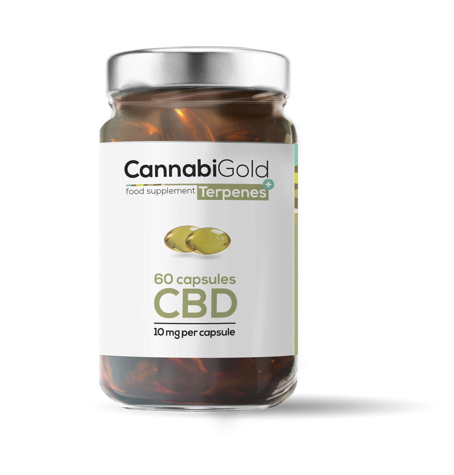 Cannabigold Terpenes+ CBD Soft-Gels 10mg - 60 Capsules