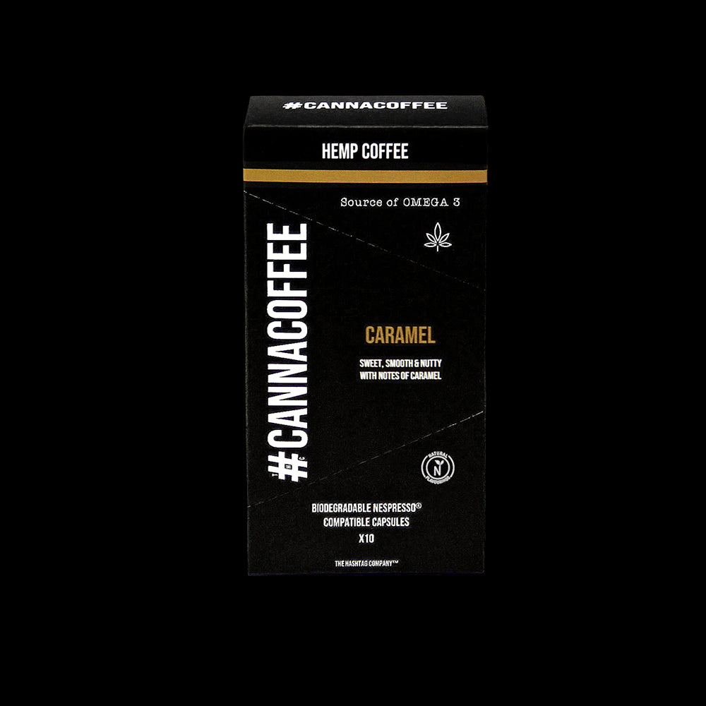 CANNACOFFEE Vegan Caramel Hemp Coffee - 10 Pods