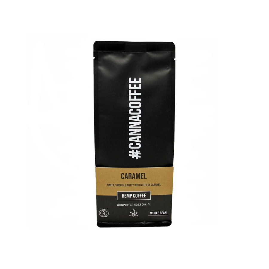 CANNACOFFEE Vegan Caramel Hemp Whole Bean Coffee 227g