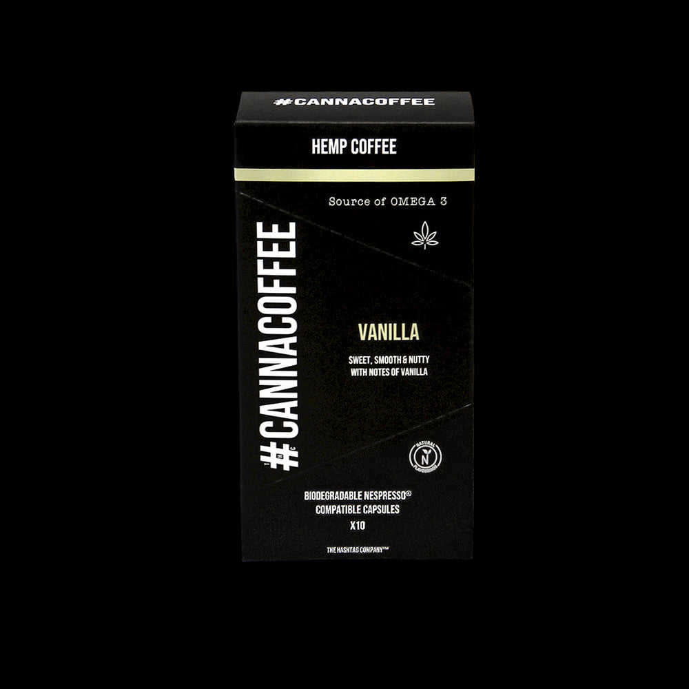 CANNACOFFEE Vegan Vanilla Hemp Coffee - 10 Pods