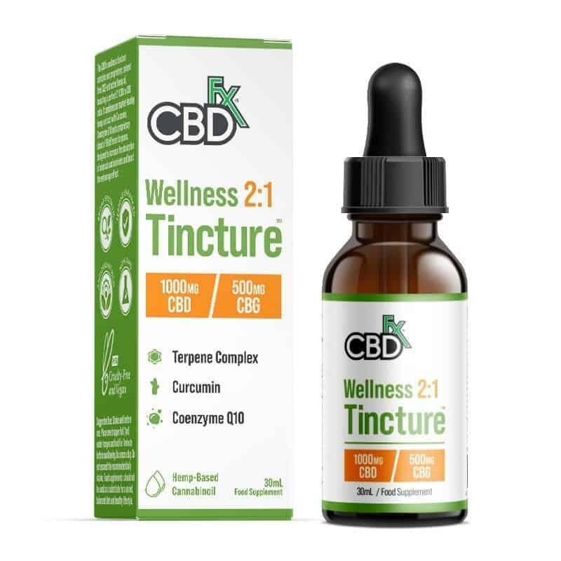 CBDfx Wellness 2:1 Tincture 1000mg CBD Oil 30ml