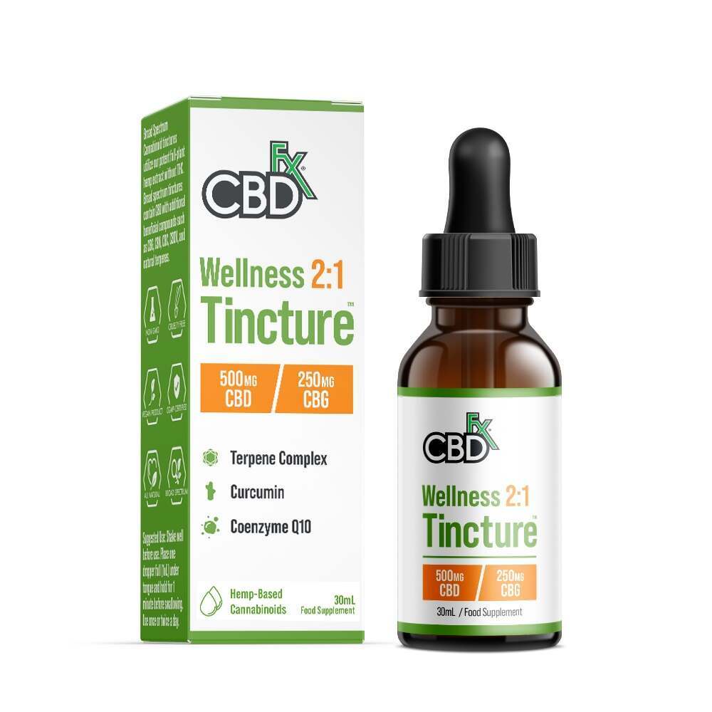 CBDfx Wellness 2:1 Tincture 500mg CBD Oil 30ml