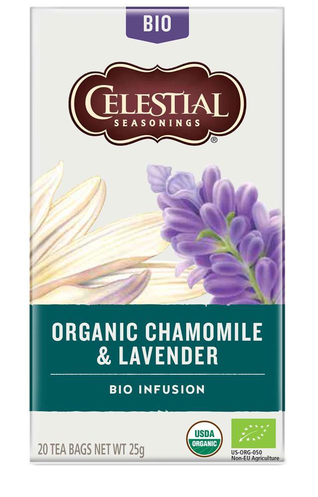 Celestial Organic Chamomile & Lavender Herbal Tea 20 Bags