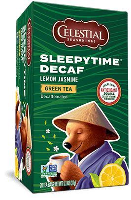 Celestial Seasonings Sleepytime Decaf Green Tea with Lemon & Jasmine Herbal Tea 20 Bags