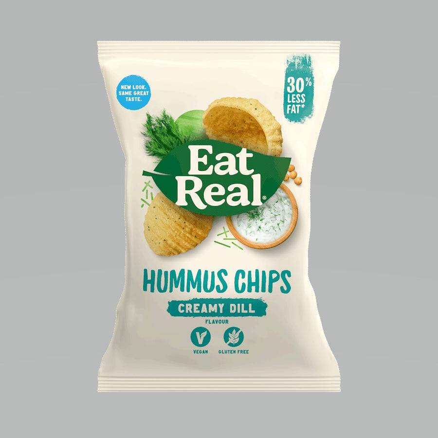 Eat Real Hummus Creamy Dill Chips 135g - Pack of 5
