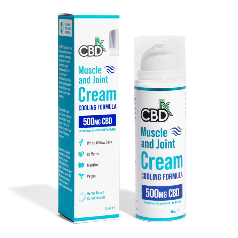 CBDfx 500mg CBD Muscle & Joint Cream Cooling Formula 50ml