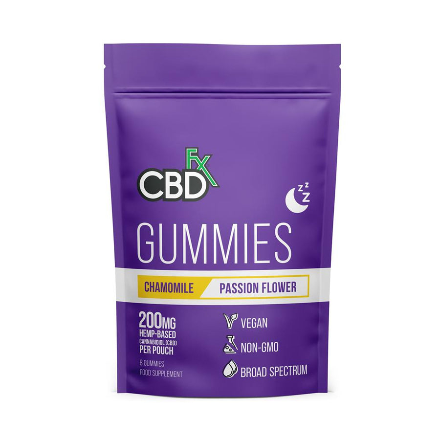 CBDfx CBD 200mg Passionflower & Chamomile for Sleep - 8 Gummies