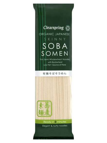 Clearspring Organic Japanese Skinny Soba Somen Noodles 200g