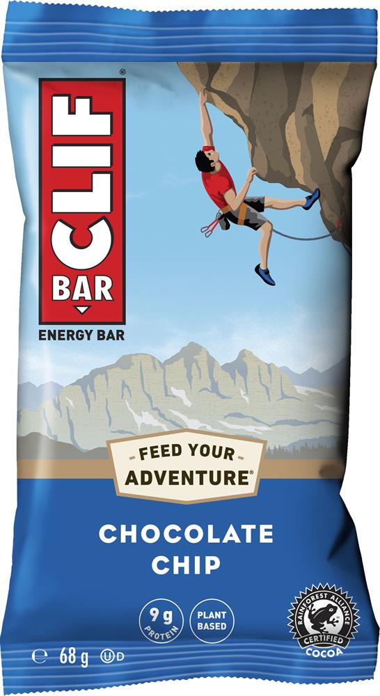 Clif Bar Chocolate Chip Energy Bar 68g - Pack of 12