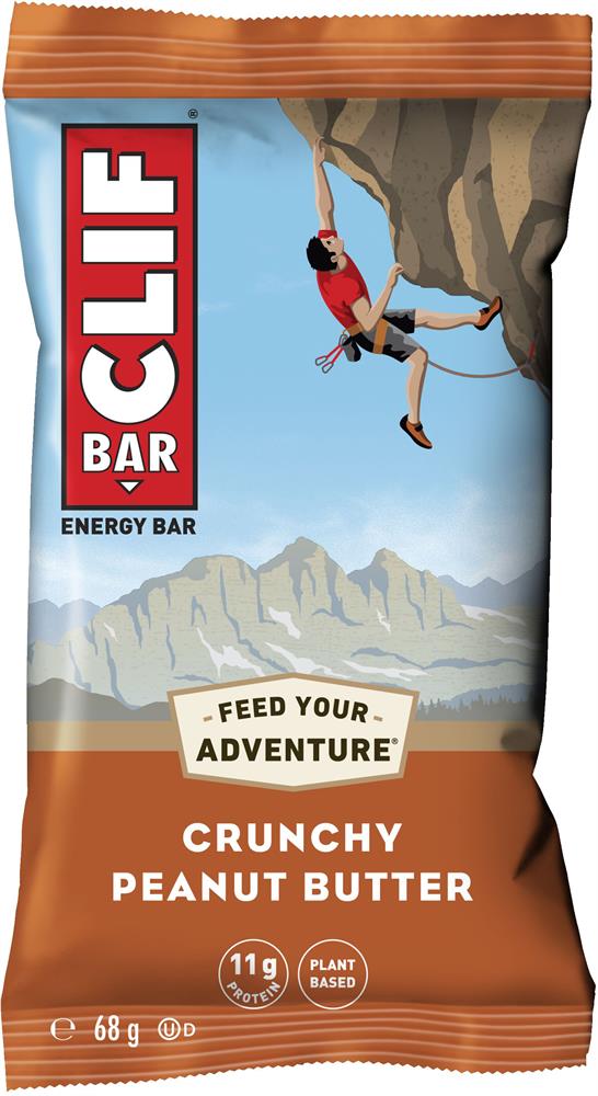 Clif Bar Crunchy Peanut Butter Energy Bar 68g - Pack of 12