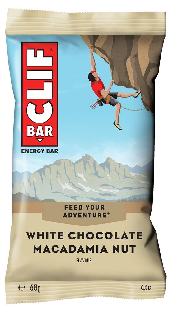 Clif Bar White Chocolate Macadamia Nut Energy Bar 68g - Pack of 12