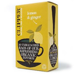 Clipper Organic Lemon & Ginger Infusion 20 Bags