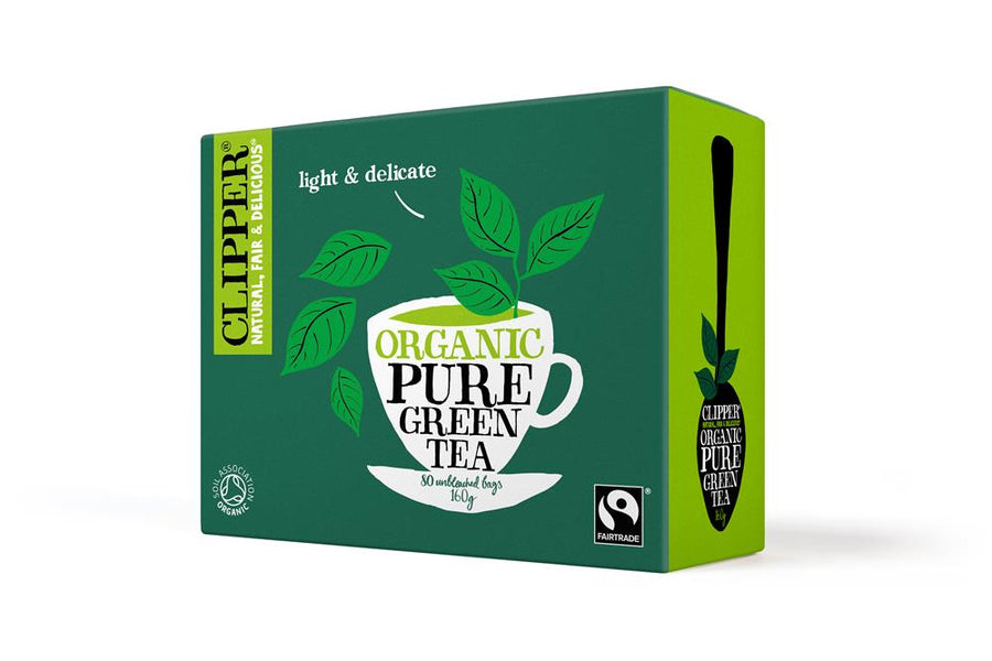 Clipper Fairtrade Organic Pure Green 80 Tea bags