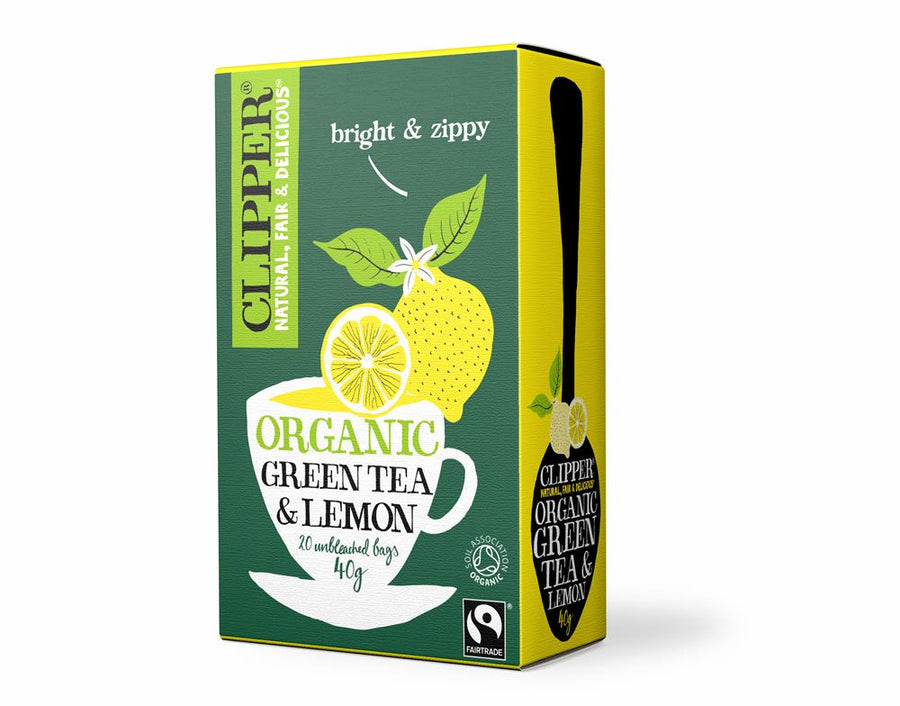 Clipper Organic Green Tea & Lemon 20 Bags