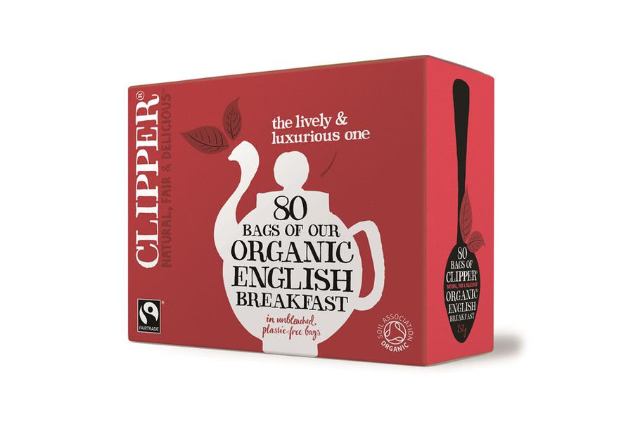 Clipper Fairtrade Organic English Breakfast Tea 80 Bags