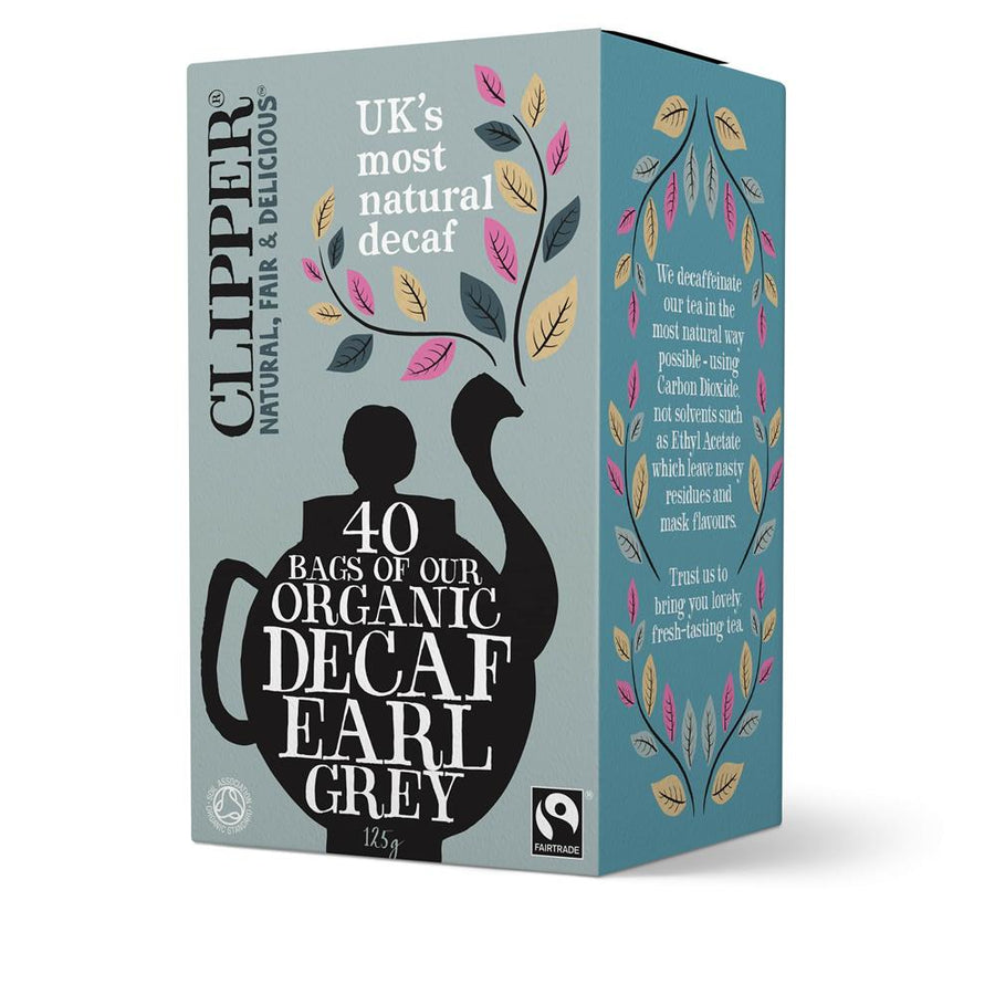 Clipper Fairtrade Organic Decaf Earl Grey Tea 40 Bags