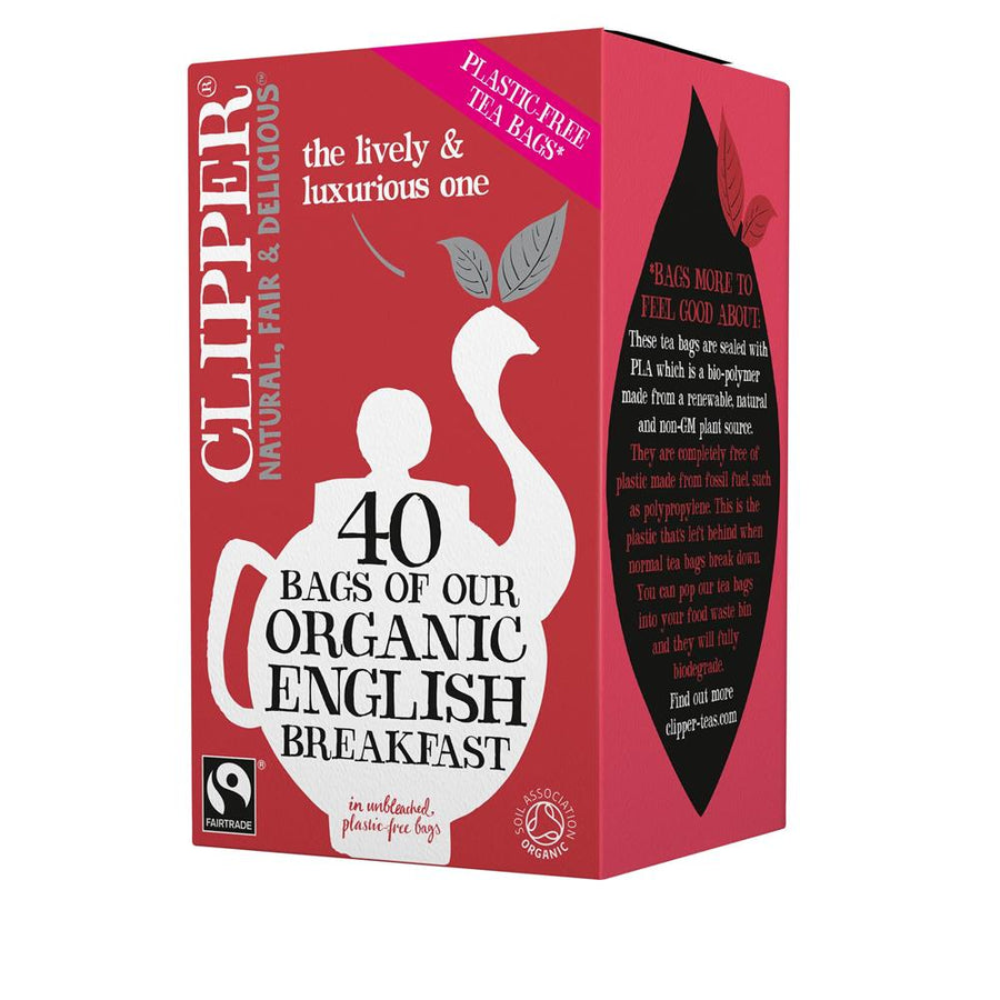 Clipper Fairtrade Organic English Breakfast Tea 40 Bags
