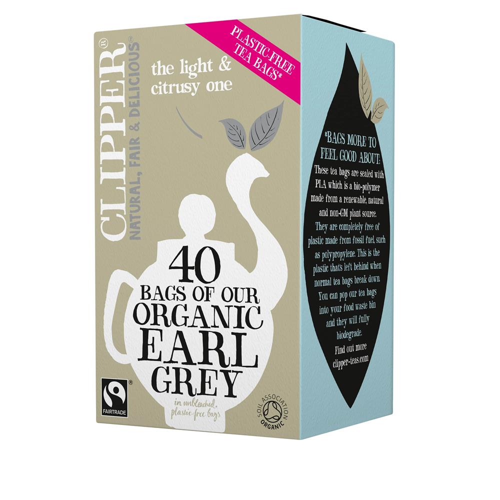 Clipper Fairtrade Organic Earl Grey Tea 40 Bags