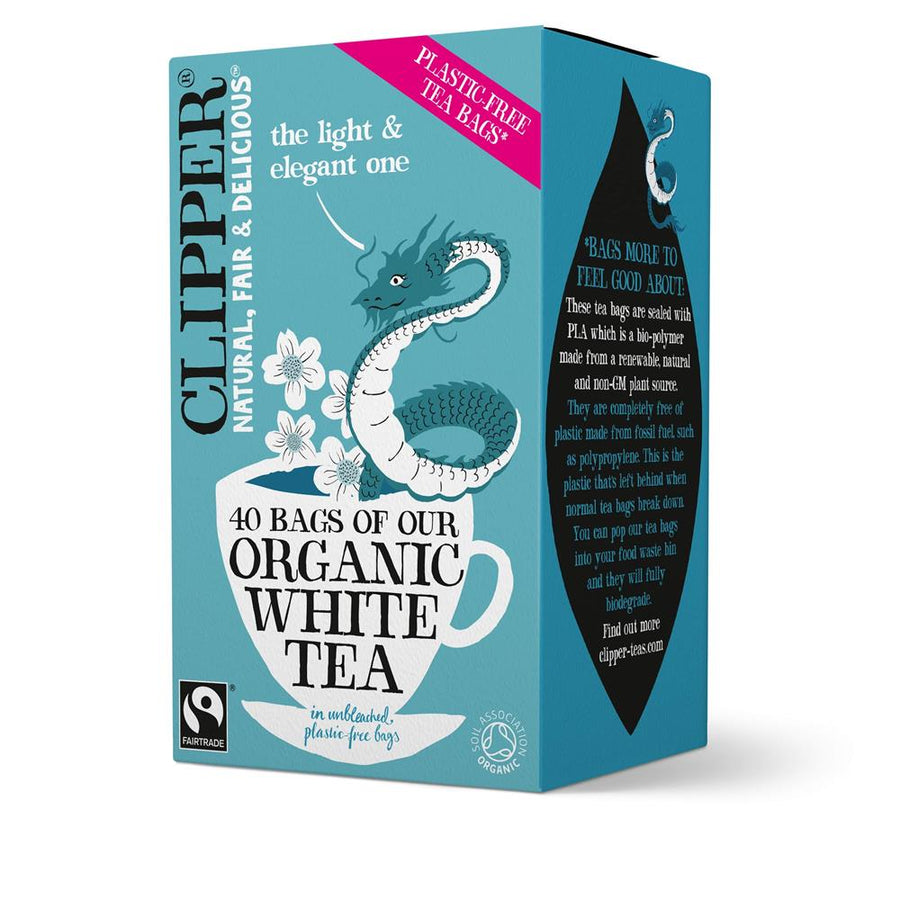 Clipper Organic & Fair Trade White 40 Tea Bags