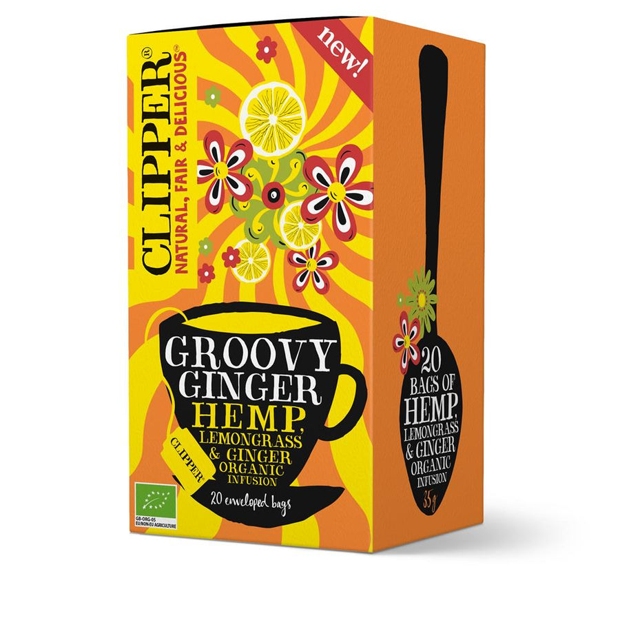 Clipper Organic Groovy Ginger Hemp Infusion 20 Bags
