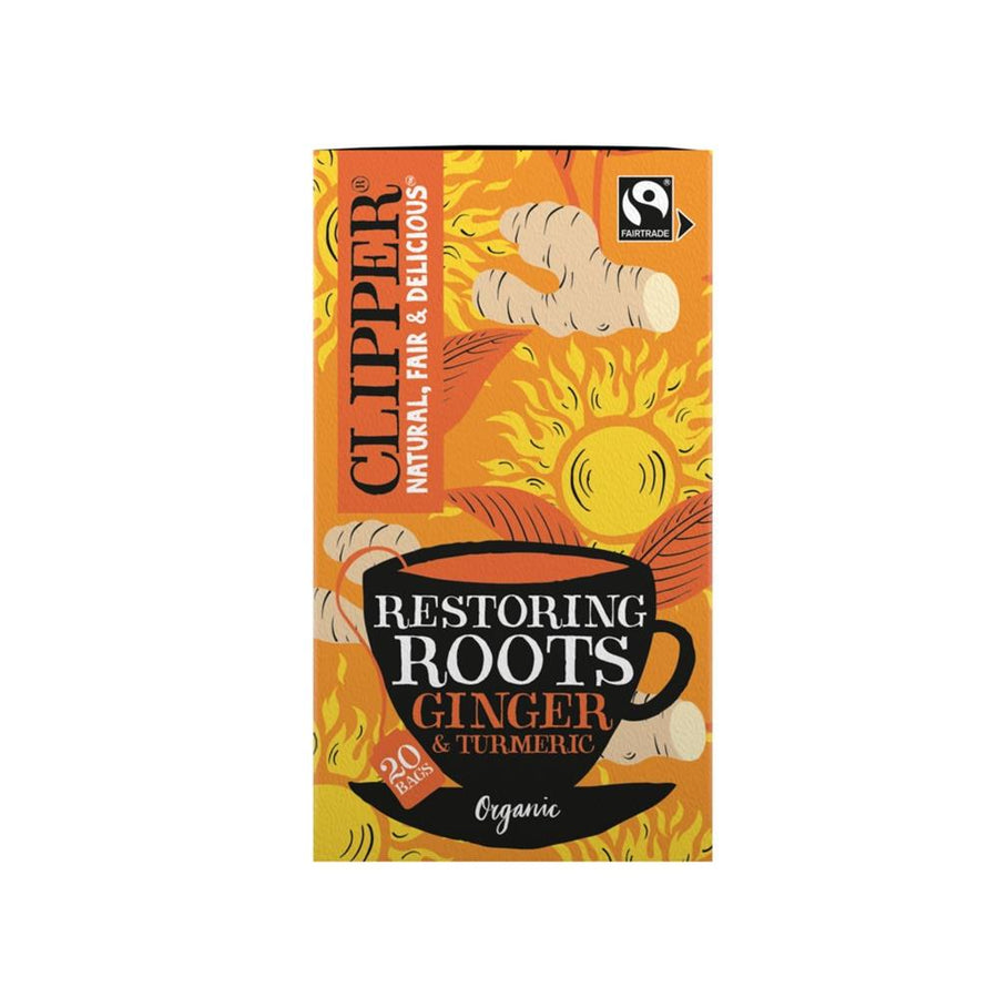 Clipper Restoring Roots Ginger & Turmeric Tea 20 Bags