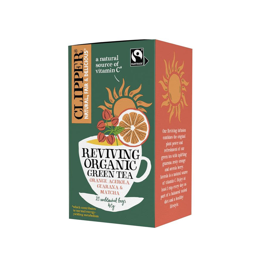 Clipper Organic Fairtrade Reviving Green Tea 20 Bags