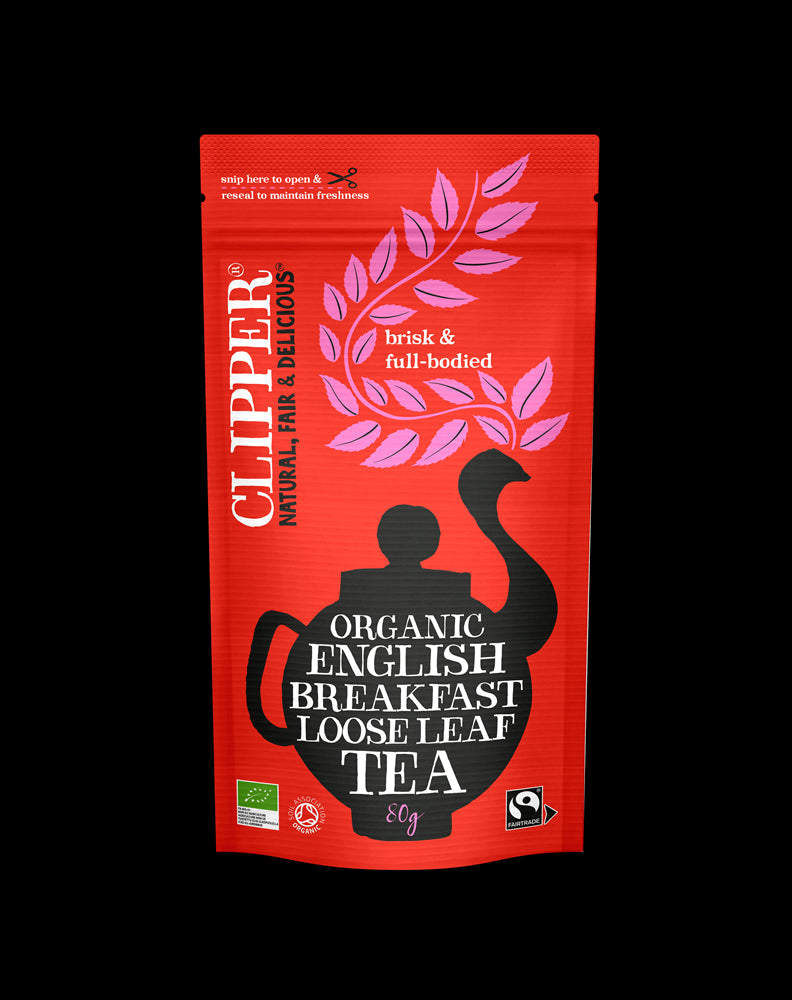 Clipper Fairtrade Organic Loose Leaf English Breakfast Tea 80g