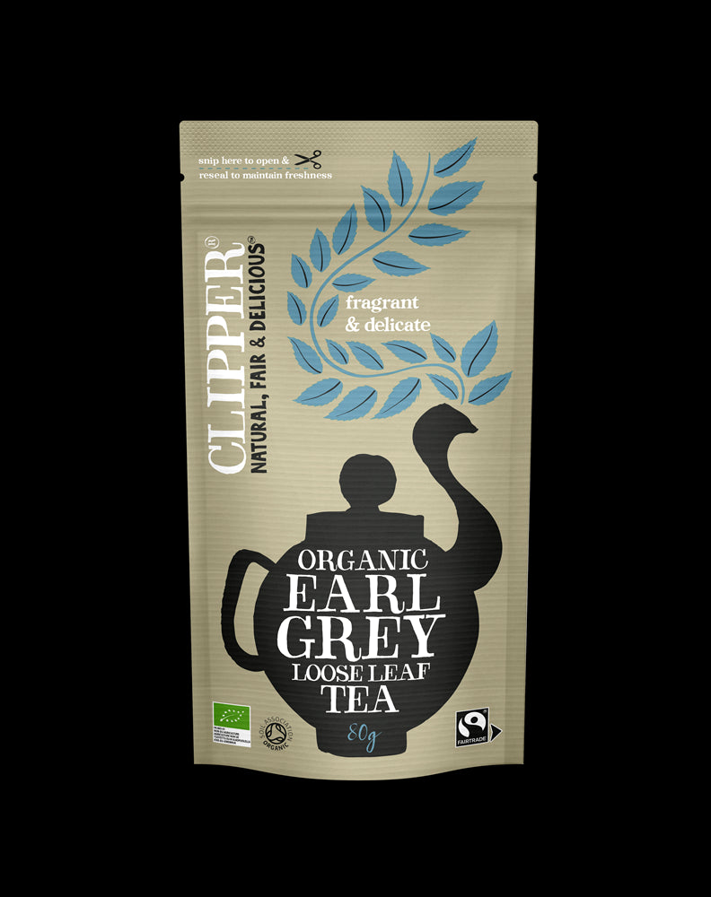 Clipper Fairtrade Organic Loose Leaf Earl Grey Tea 80g