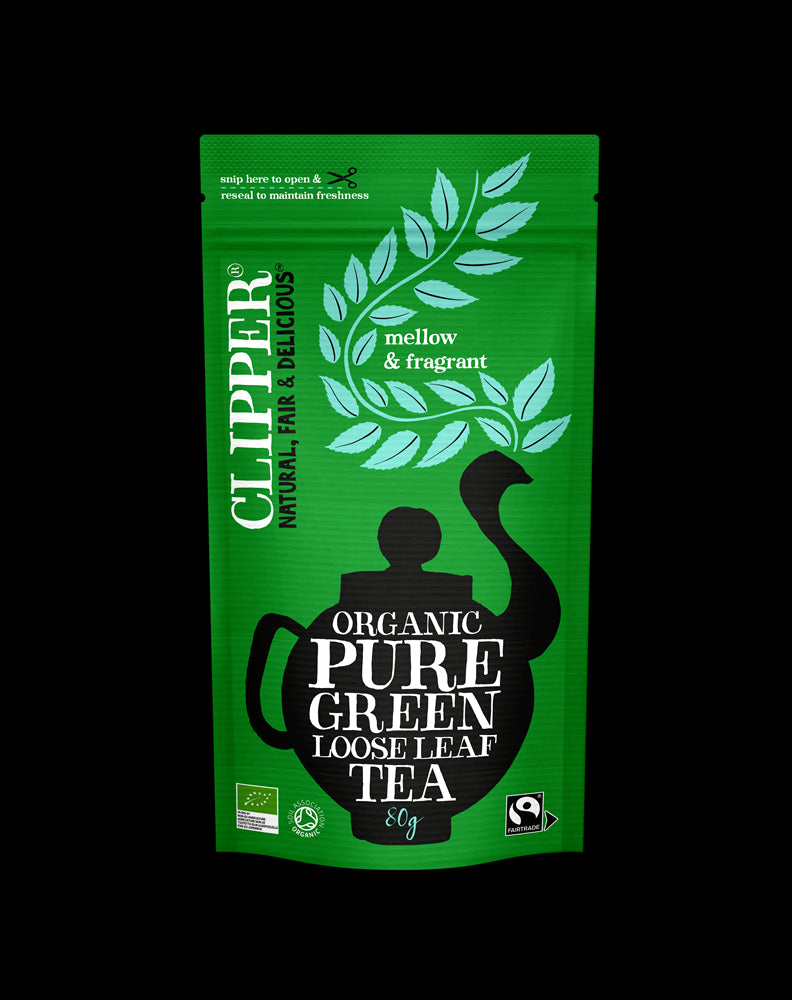 Clipper Fairtrade Organic Loose Leaf Green Tea 80g