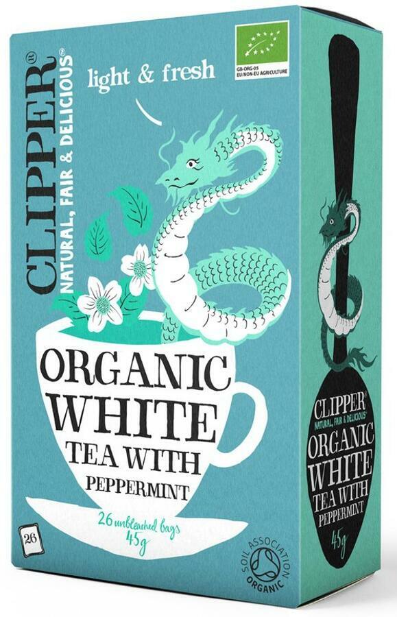 Clipper Organic White Tea with Peppermint 26 Bags