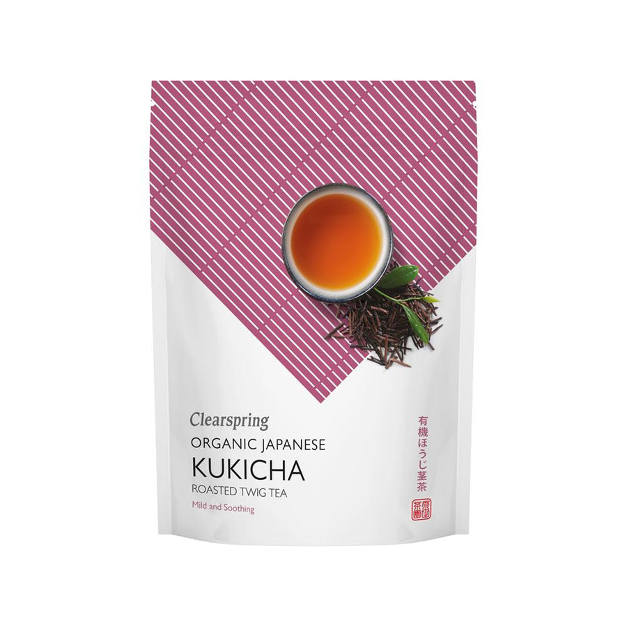 Organic Japanese Roasted Twig Tea Kukicha loose 90g