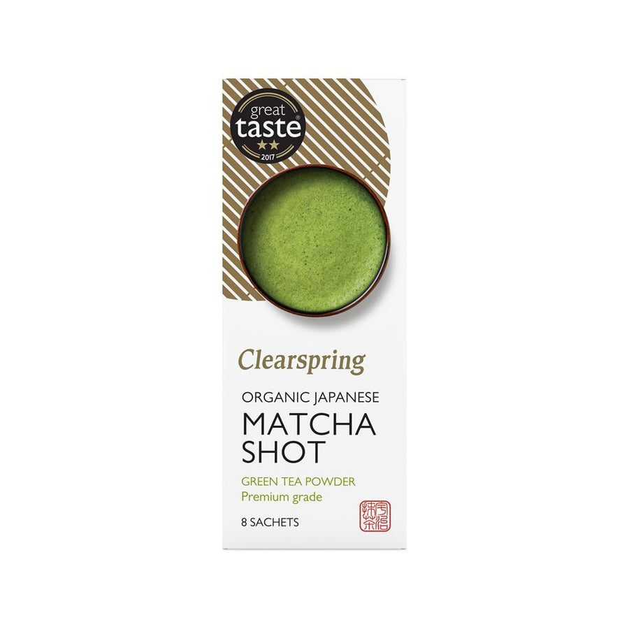 Clearspring Japanese Organic Green Tea Matcha Shot - 8 Sachets