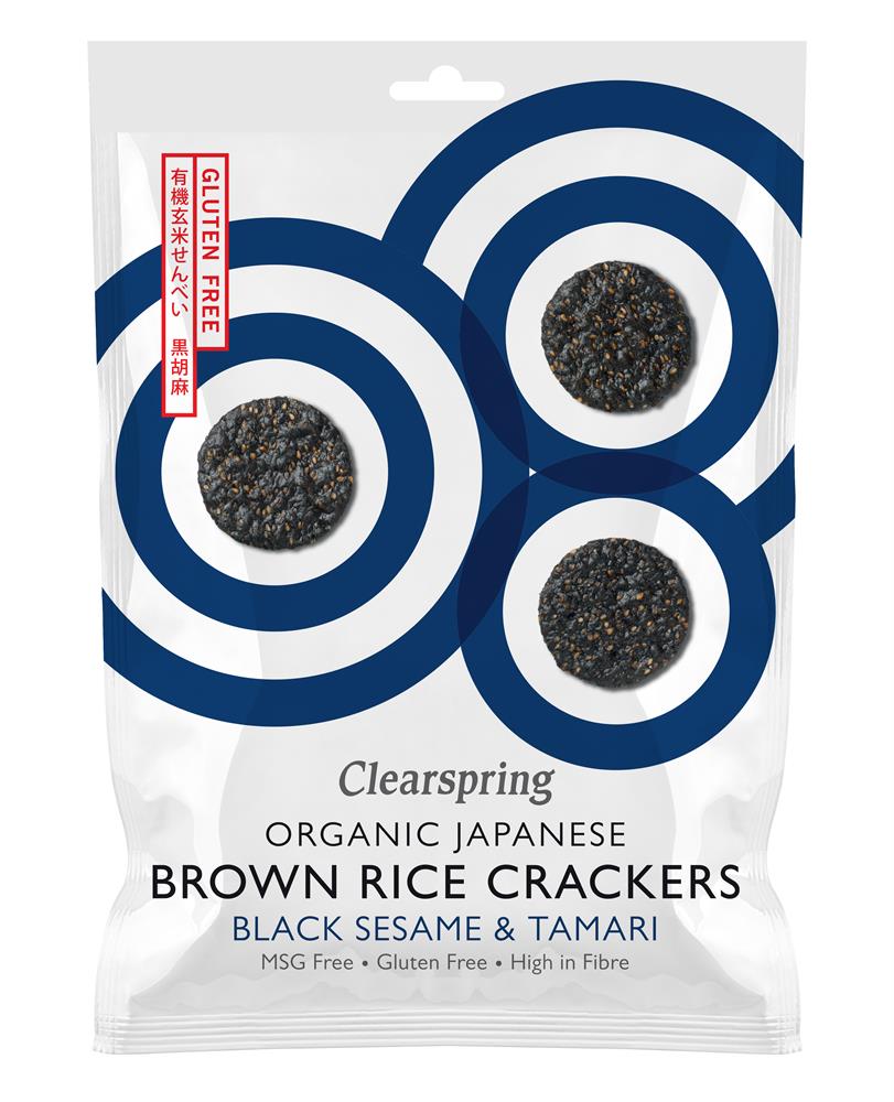 Clearspring Organic Japanese Brown Rice Crackers 40g
