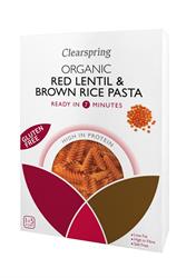 Clearspring Organic Red Lentil & Brown Rice Fusilli Pasta 250g