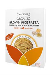 Clearspring Organic Brown Rice Quinoa & Amaranth Penne Pasta 250g