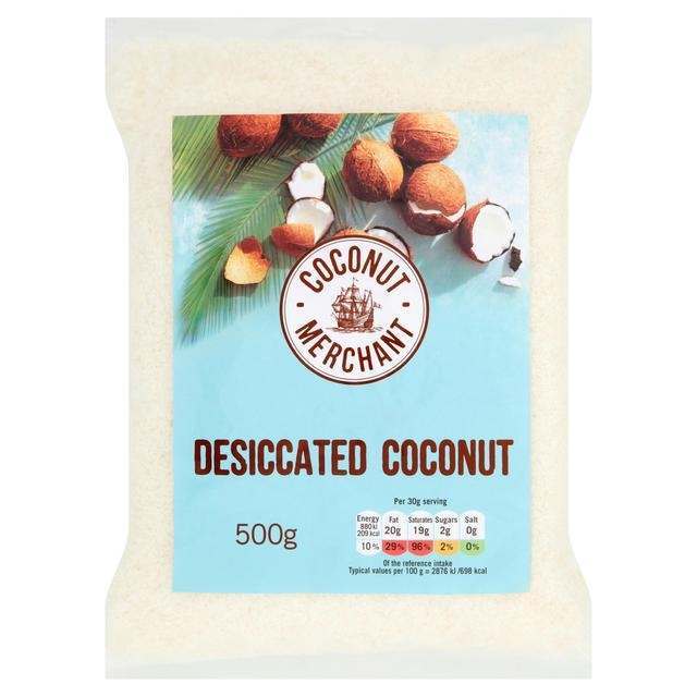 Coconut Merchant Organic Desiccated Coconut 500g