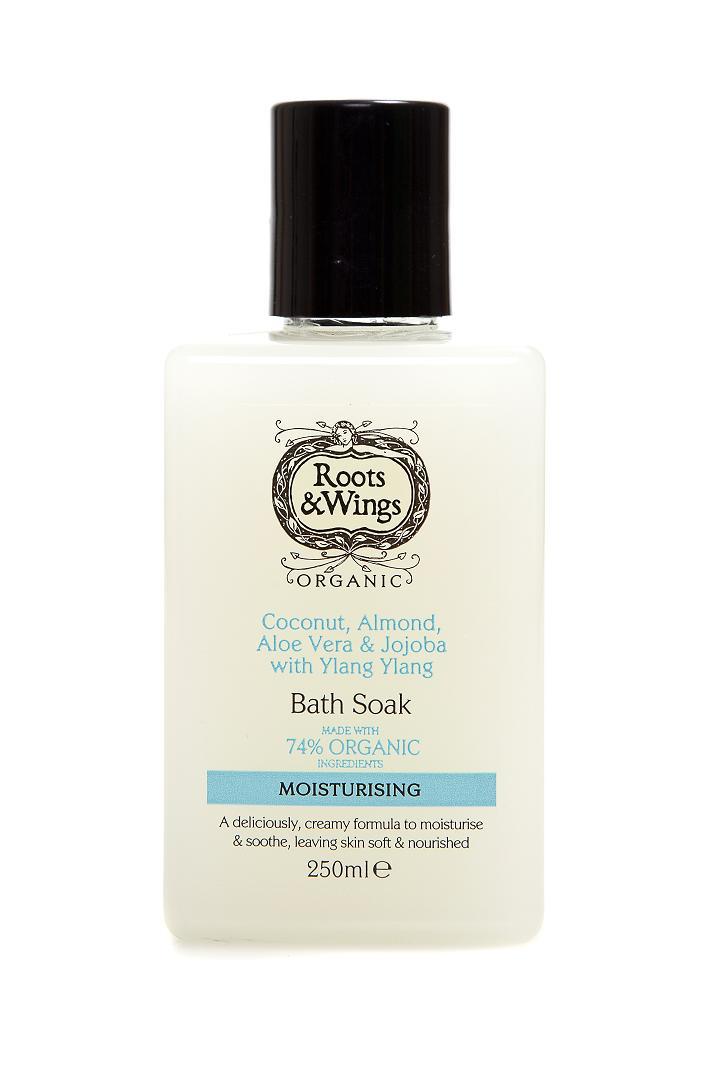 Roots & Wings Coconut, Almond, Aloe Vera & Jojoba with Ylang Ylang Bath Soak 250ml