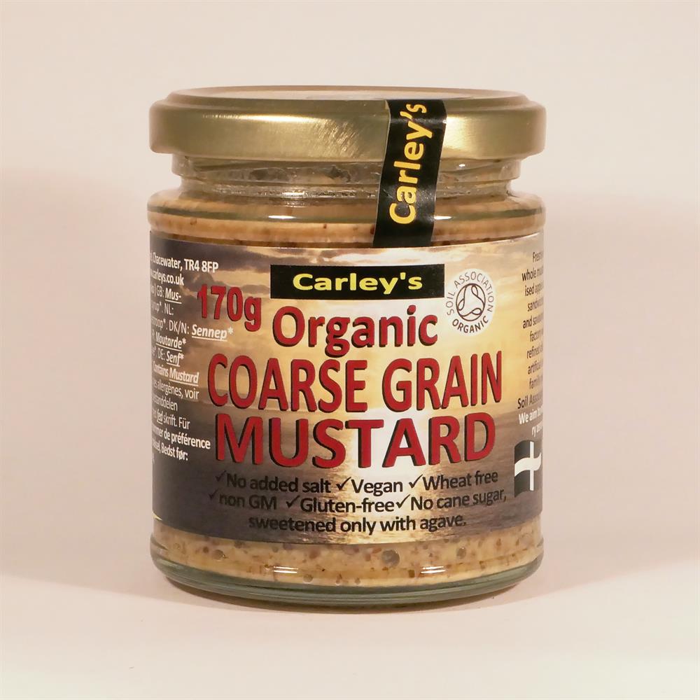 Carley's Organic Honey Grain Mustard 170g