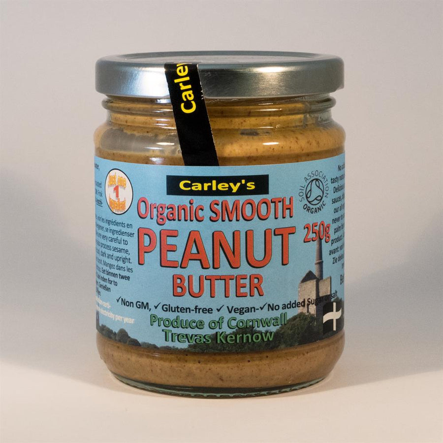 Carley's Organic Smooth Peanut Butter 250g