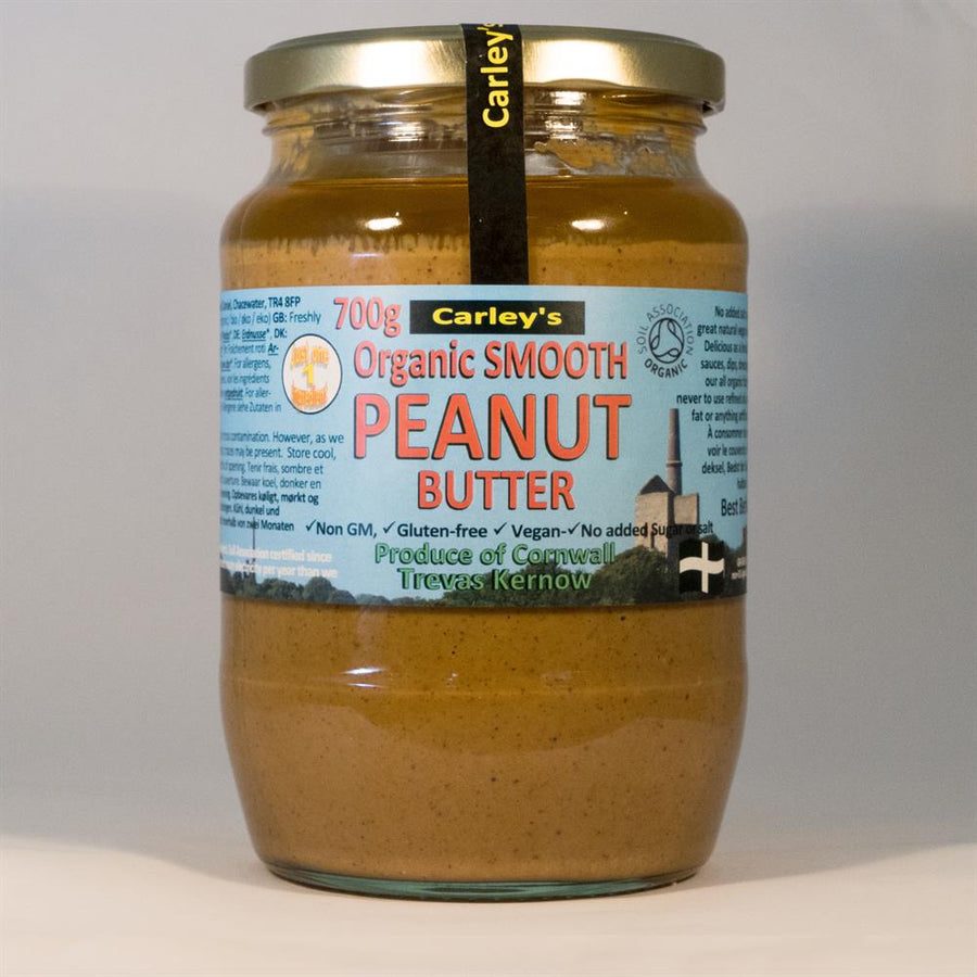 Carley's Organic Smooth Peanut Butter 700g