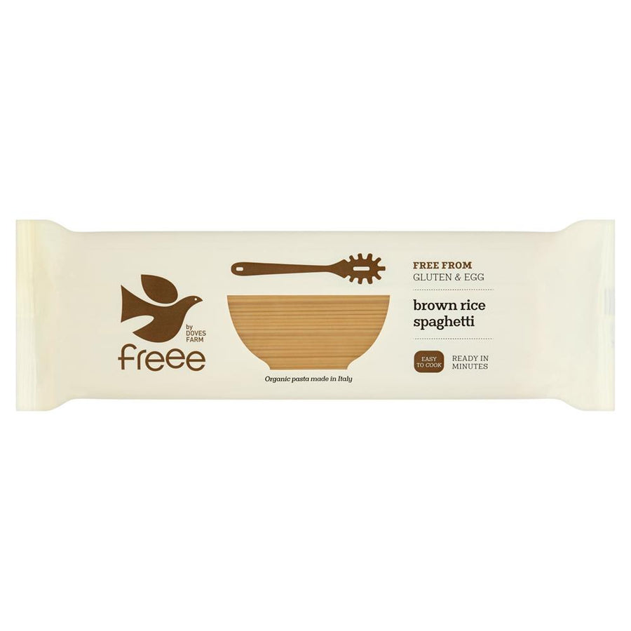 Doves Farm Gluten Free Organic Brown Rice Spaghetti 500g - Pack of 4