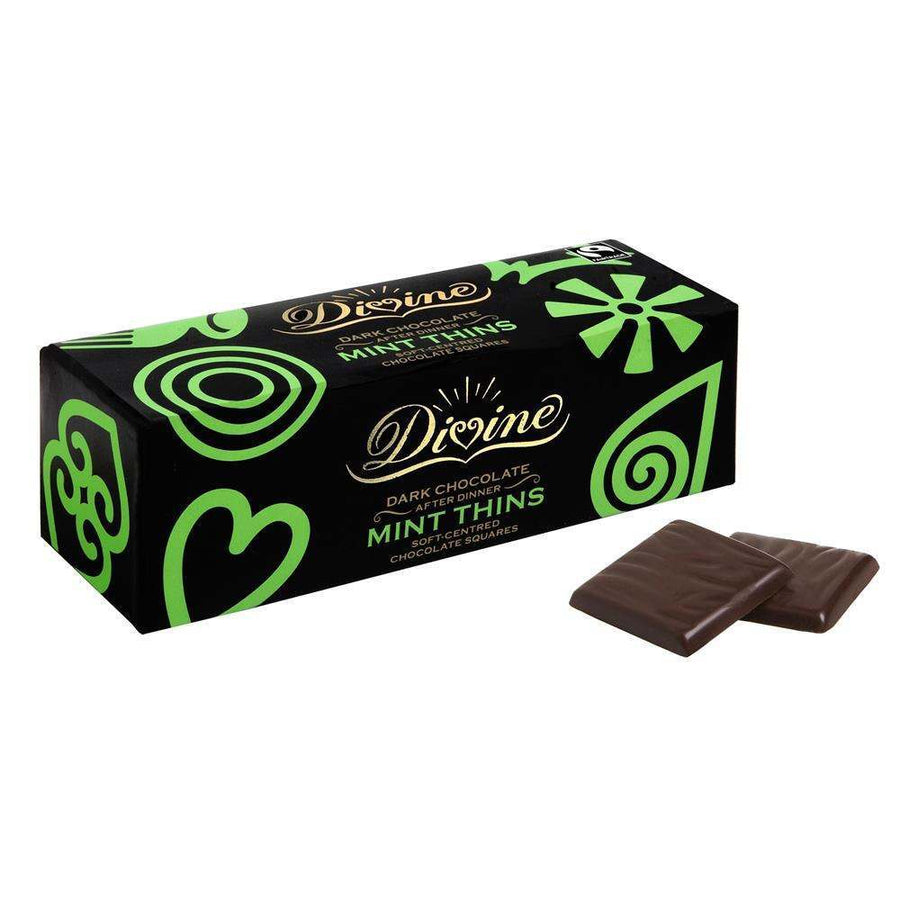 Divine Dark Chocolate After Dinner Mint Thins 200g