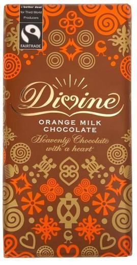 Divine Orange Milk Chocolate 100g - Pack of 3