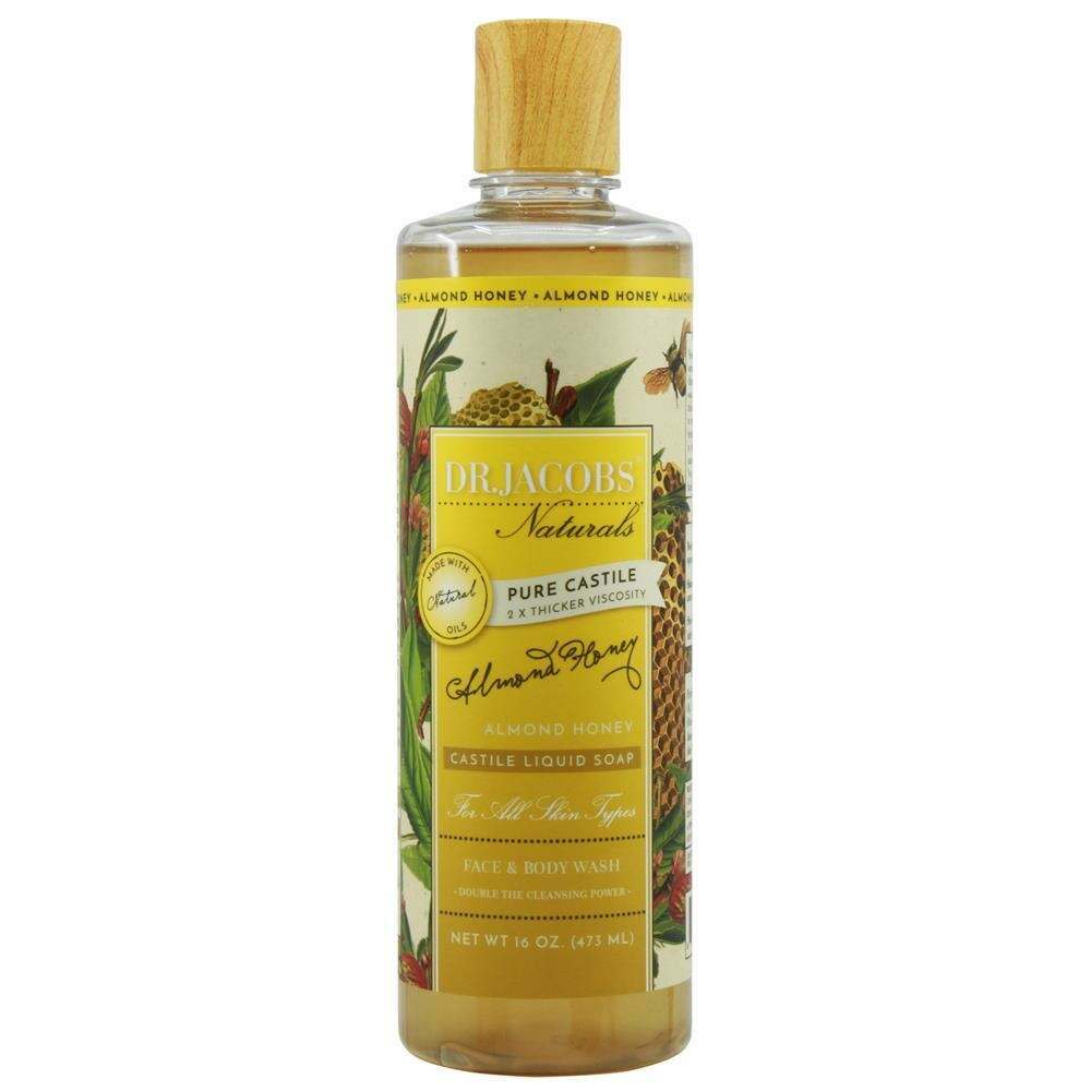 Dr Jacobs Naturals Almond Honey Liquid Castile Soap Body Wash 437ml