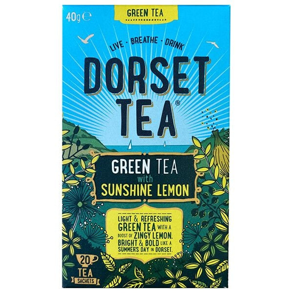 Dorset Tea Green Tea & Sunshine Lemon Tea - 20 Bags