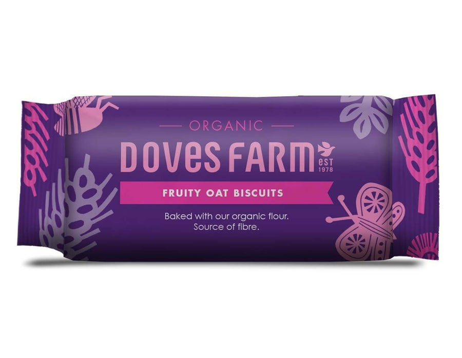 Doves Farm Organic Fruity Oat Biscuits 200g 