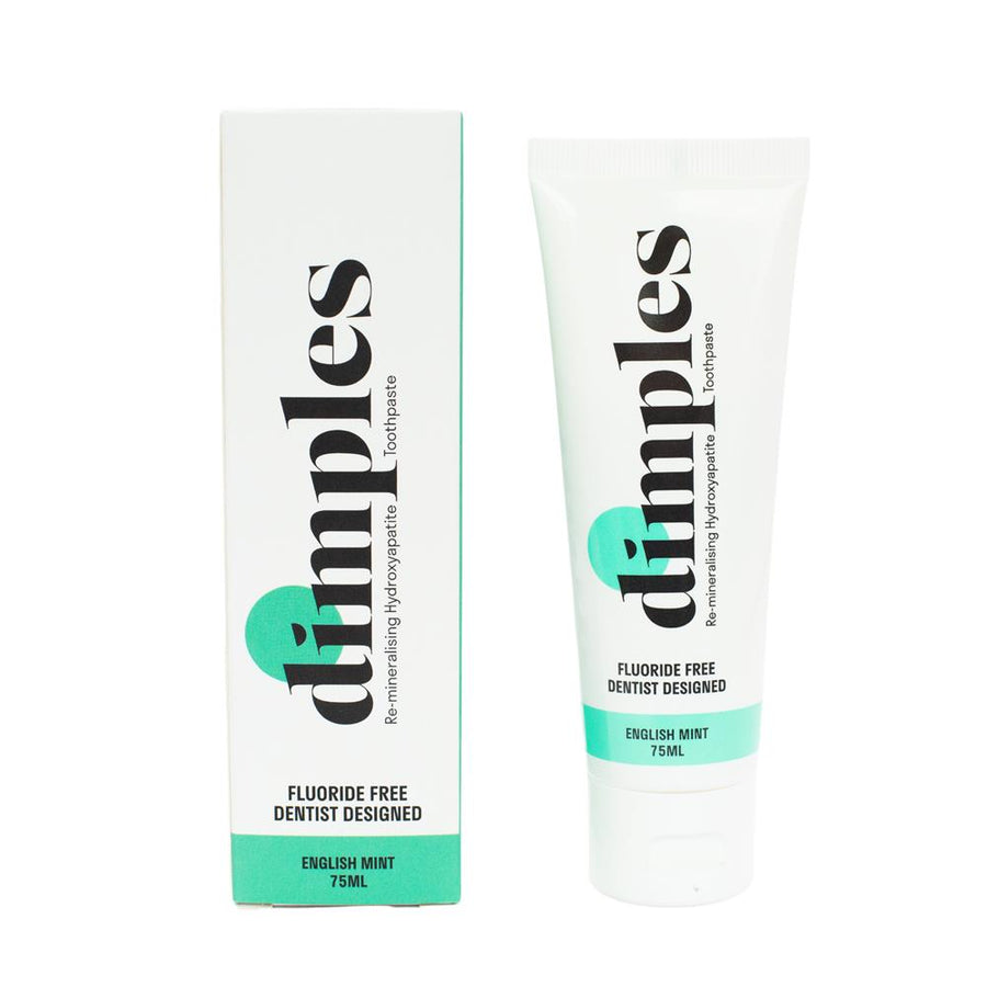 Dimples Fluoride Free Dentist Designed Hydroxyapatite Toothpaste Mint 75ml
