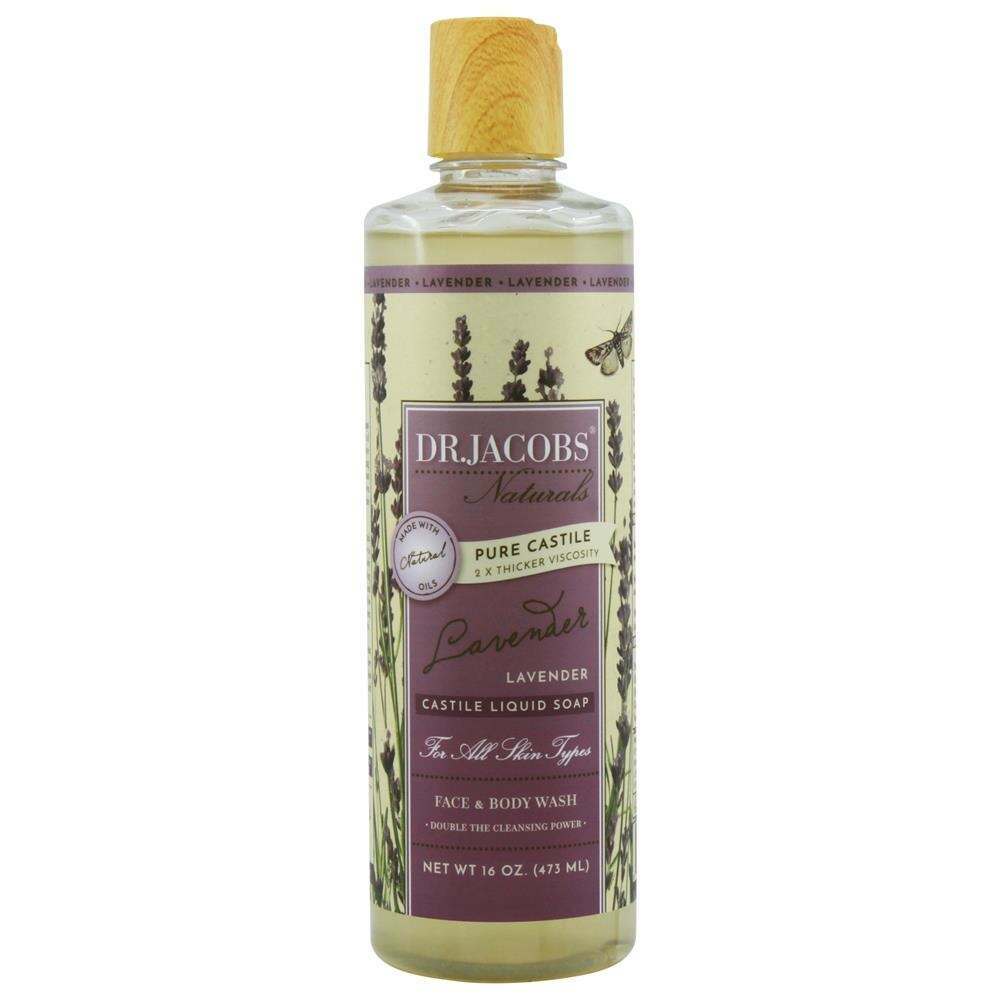 Dr Jacobs Naturals Lavender Liquid Castile Soap Body Wash 437ml